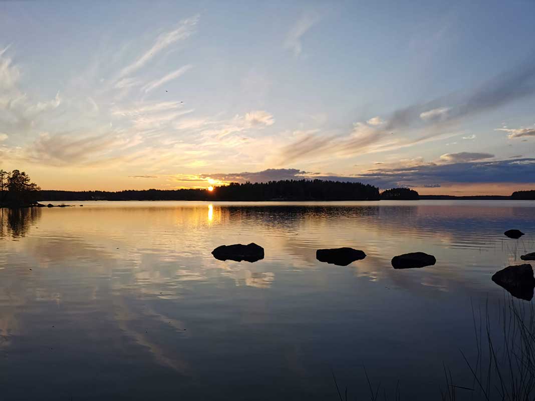 Sjön Öjaren i Gästrikland.